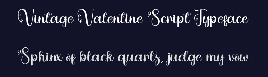 Vintage Valentine Script Typeface by creativeletter — Script Handwritten Font — thumbnail 2