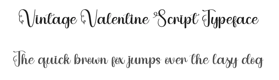 Vintage Valentine Script Typeface by creativeletter — Script Handwritten Font