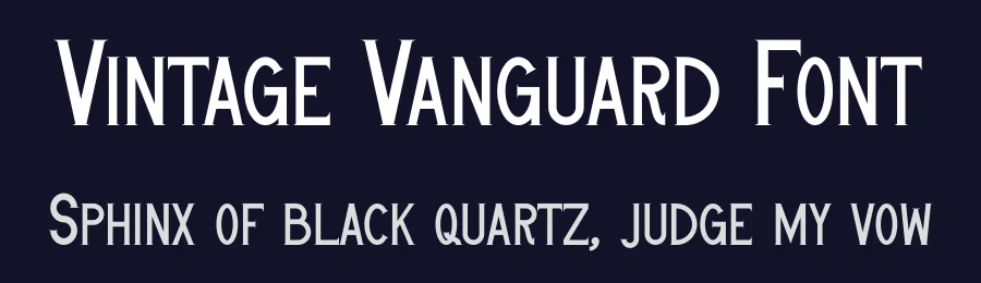 Vintage Vanguard Font by MasyafiStudio — Serif Font — thumbnail 2