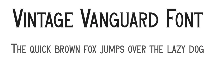 Vintage Vanguard Font by MasyafiStudio — Serif Font