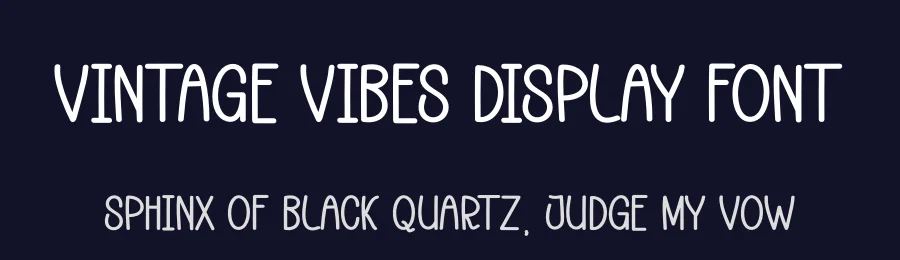 Vintage Vibes Display Font by andikastudio — Display Font — thumbnail 2