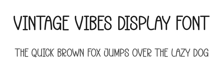 Vintage Vibes Display Font by andikastudio — Display Font