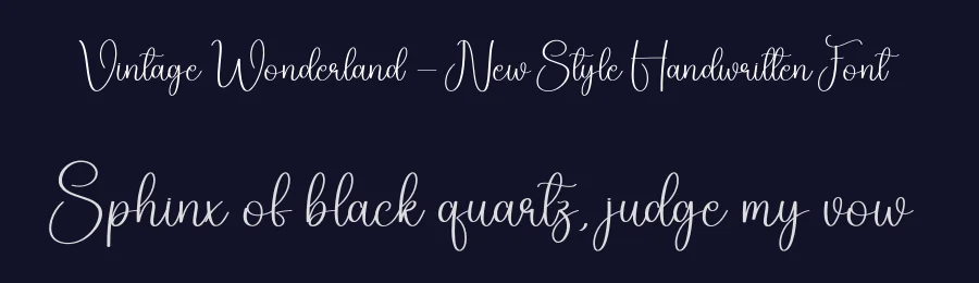 Vintage Wonderland – New Style Handwritten Font by creativeletter — Script Handwritten Font — thumbnail 2