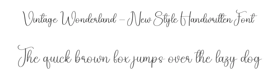 Vintage Wonderland – New Style Handwritten Font by creativeletter — Script Handwritten Font