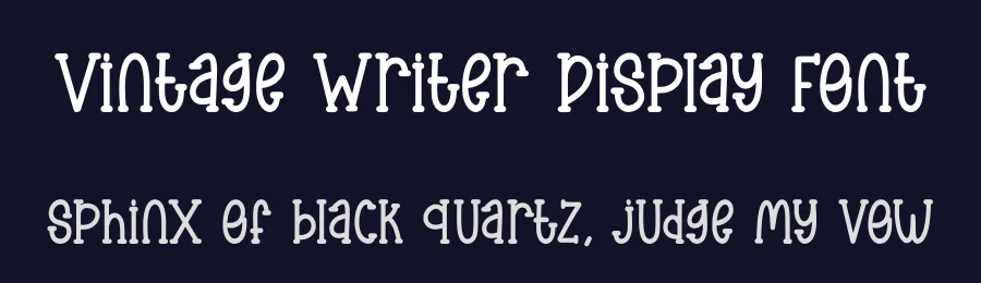 Vintage Writer Display Font by Craftedtype — Decorative Font — thumbnail 2