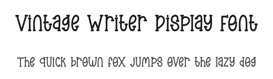 Vintage Writer Display Font by Craftedtype — Decorative Font