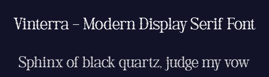 Vinterra – Modern Display Serif Font by Casloop Studio — Display Font — thumbnail 2