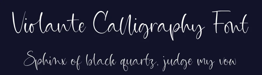 Violante Calligraphy Font by balpirick — Script Handwritten Font — thumbnail 2