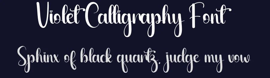Violet Calligraphy Font by andikastudio — Script Handwritten Font — thumbnail 2