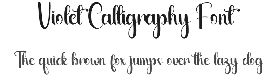 Violet Calligraphy Font by andikastudio — Script Handwritten Font