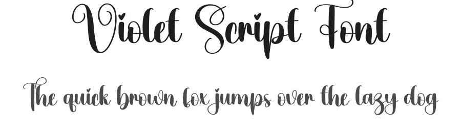 Violet Script Font by creativeletter — Script Handwritten Font