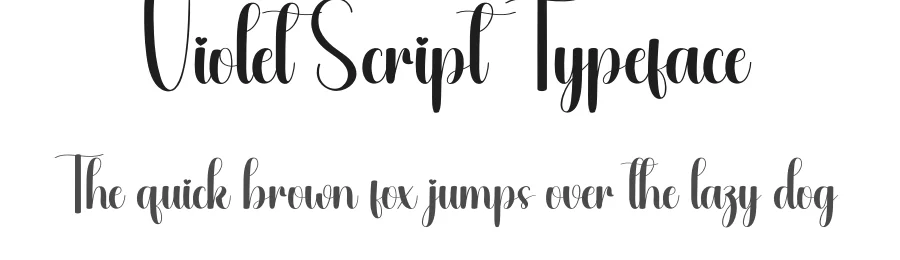 Violet Script Typeface by andikastudio — Script Handwritten Font