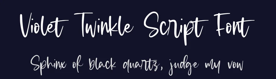 Violet Twinkle Script Font by balpirick — Script Handwritten Font — thumbnail 2