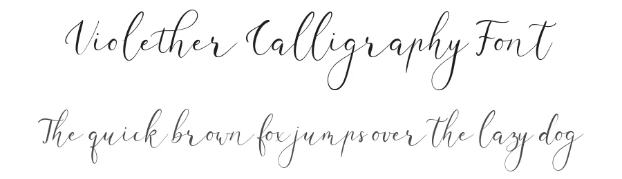 Violether Calligraphy Font by Paily Studio — Script Handwritten Font