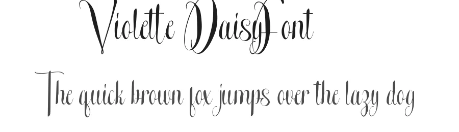 Violette Daisy Font by CalligraphyFonts.net — Script Handwritten Font