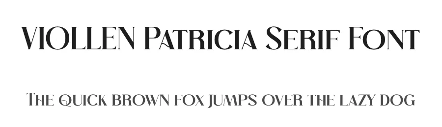 VIOLLEN Patricia Serif Font by Storytype — Serif Font