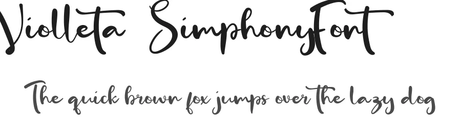 Violleta Simphony Font by edricstudio — Script Handwritten Font