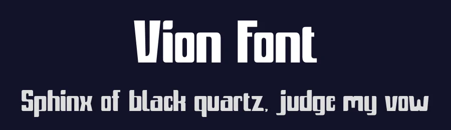 Vion Font by illushvara — Display Font — thumbnail 2