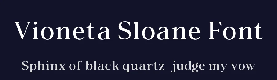 Vioneta Sloane Font by roomspace.cl — Display Font — thumbnail 2