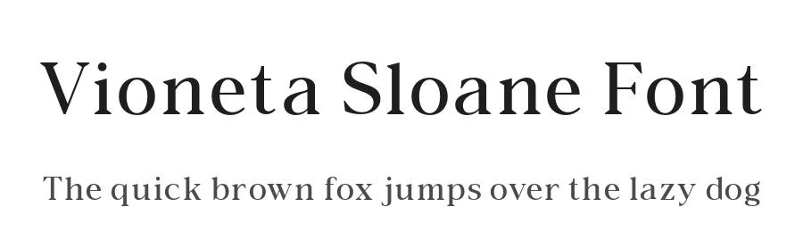 Vioneta Sloane Font by roomspace.cl — Display Font