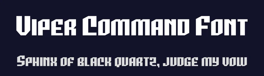 Viper Command Font by Iconian Fonts — Display Font — thumbnail 2