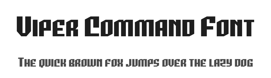 Viper Command Font by Iconian Fonts — Display Font