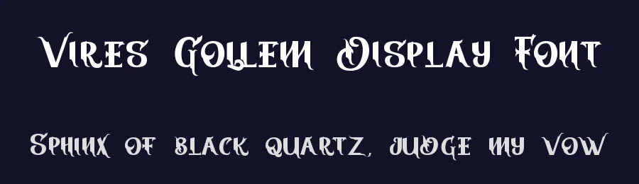 Vires Gollem Display Font by StringLabs — Display Font — thumbnail 2