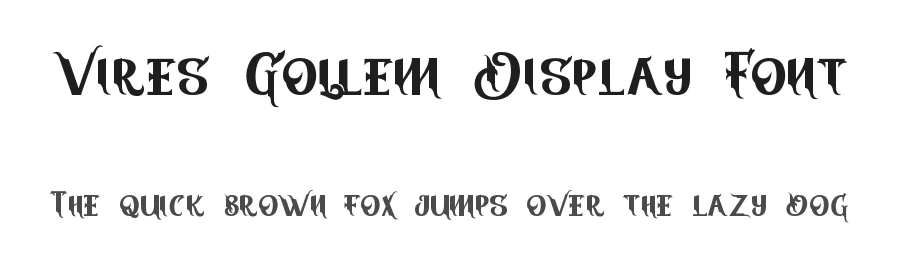 Vires Gollem Display Font by StringLabs — Display Font