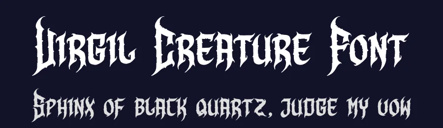 Virgil Creature Font by Denustudios — Blackletter Font — thumbnail 2