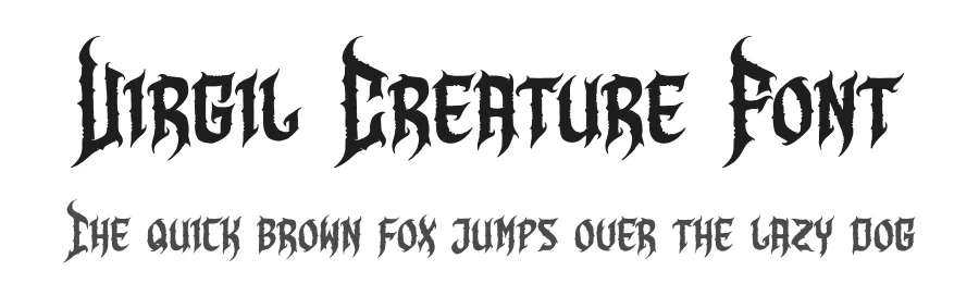 Virgil Creature Font by Denustudios — Blackletter Font