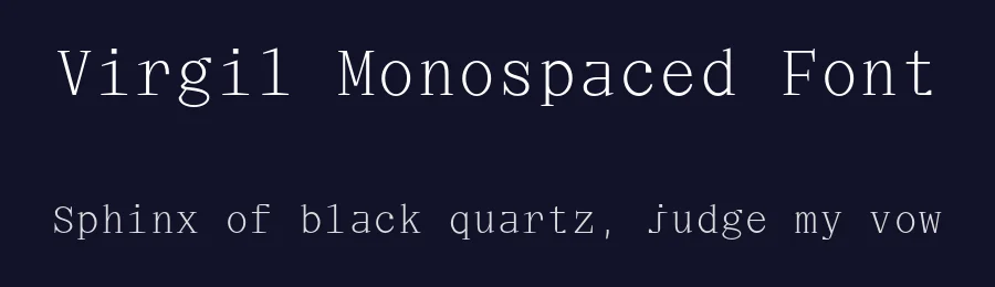 Virgil Monospaced Font by That That Creative — Serif Font — thumbnail 2