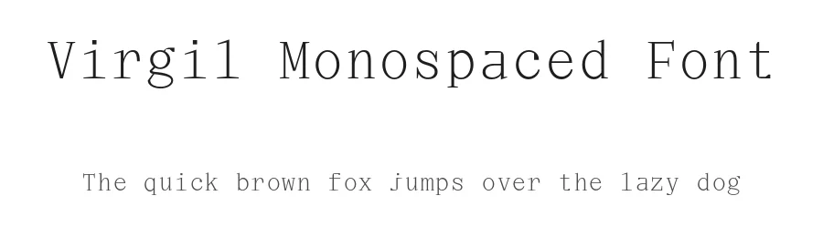 Virgil Monospaced Font by That That Creative — Serif Font