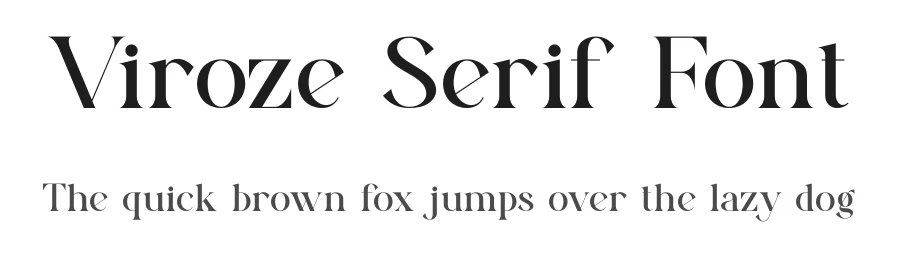 Viroze Serif Font by ErmediaStudio — Serif Font