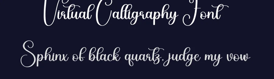 Virtual Calligraphy Font by andikastudio — Script Handwritten Font — thumbnail 2
