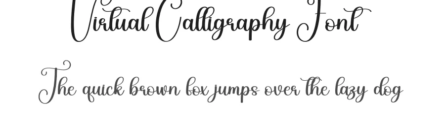 Virtual Calligraphy Font by andikastudio — Script Handwritten Font
