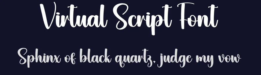 Virtual Script Font by creativeletter — Script Handwritten Font — thumbnail 2