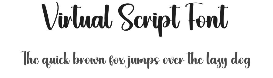 Virtual Script Font by creativeletter — Script Handwritten Font