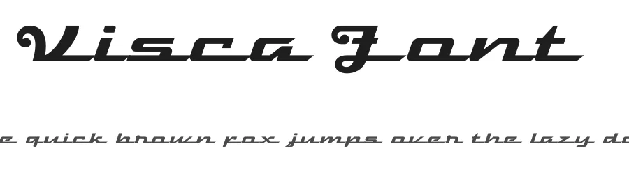 Visca Font by Sronstudio — Display Font