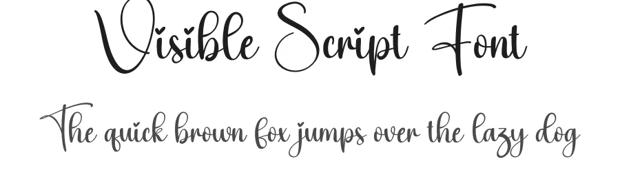 Visible Script Font by creativeletter — Script Handwritten Font