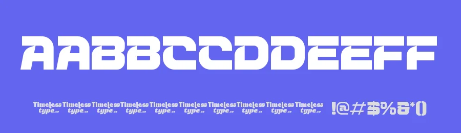 Vision Horizon – Futuristic Display Font by timelesstype.co — Display Font — thumbnail 3