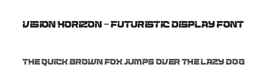 Vision Horizon – Futuristic Display Font by timelesstype.co — Display Font