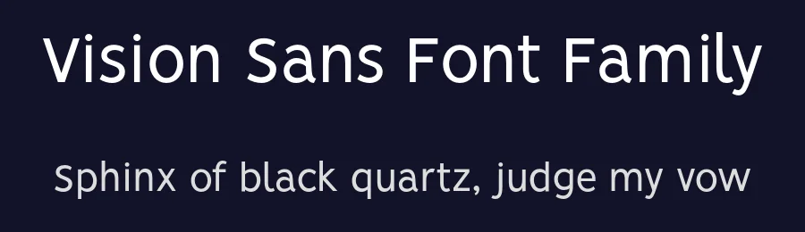 Vision Sans Font Family by bydani — Sans Serif Font — thumbnail 2