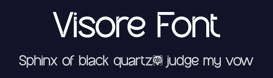 Visore Font by burntilldead — Sans Serif Font — thumbnail 2