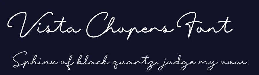 Vista Chopers Font by Krisma Graph — Script Handwritten Font — thumbnail 2