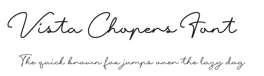 Vista Chopers Font by Krisma Graph — Script Handwritten Font