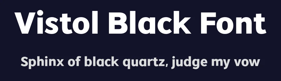 Vistol Black Font by saffatin.co — Sans Serif Font — thumbnail 2