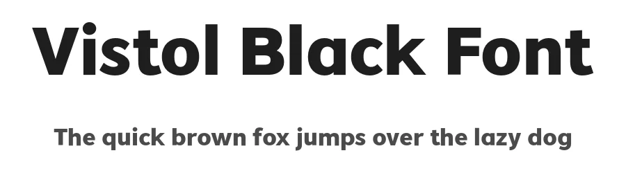 Vistol Black Font by saffatin.co — Sans Serif Font