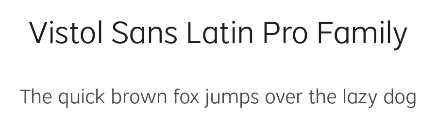 Vistol Sans Latin Pro Family by saffatin.co — Sans Serif Font