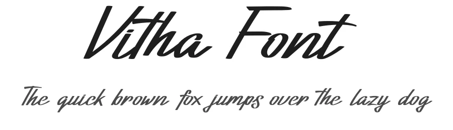 Vitha Font by didiksaputra — Script Handwritten Font