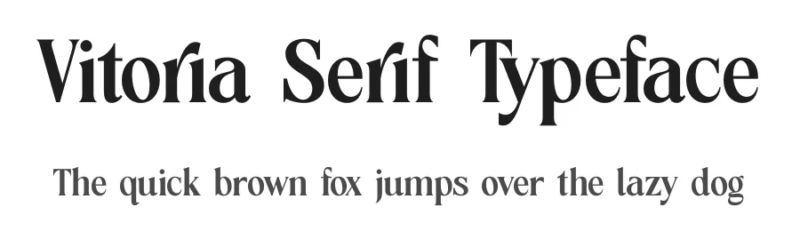 Vitoria Serif Typeface by timelesstype.co — Display Font
